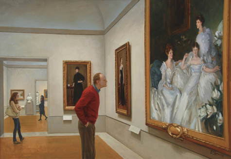Seeking Sargent, 42" x 60", oil on linen, private collection, Washington, D.C.