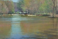 Potomac Primavera, landscape painting, oil painting, Potomac River landscape painting, potomac river in springtime