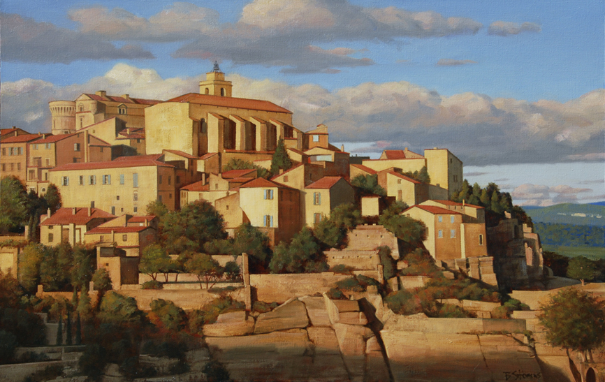 gordes, cityscapes painting, oil painting