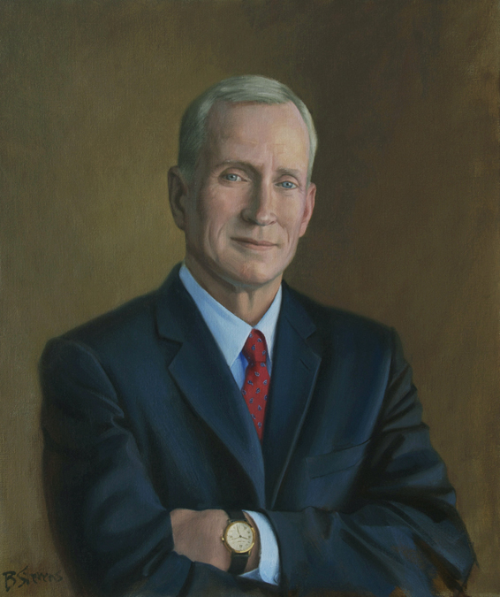 edward a. snyder, dean, Booth School of Business, The University of Chicago, oil portrait, dean's portrait, academic portrait