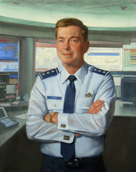 charles e. croom jr., lieutenant general, U.S. Air Force, director, Defense Information Systems Agency, DSIA, oil portrait