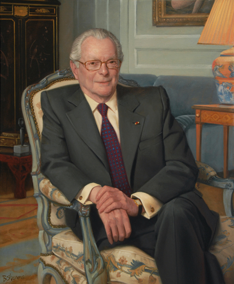michael david-weill, chairman, banker, Lazard Frères, French executive portrait, oil portrait, chairman's portrait, executive portrait