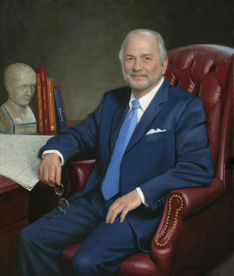 dr. peter kaplan, Professor of Neurology, Director of Epilepsy and EEG, Johns Hopkins Bayview Medical Center, oil portrait, doctor's portrait