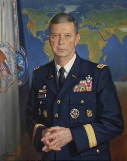 Lt. General Carroll Pollett, lieutenant general, U.S. Army, director, Defense Information Systems Agency, DISA, Fort Meade, oil portrait, military portrait