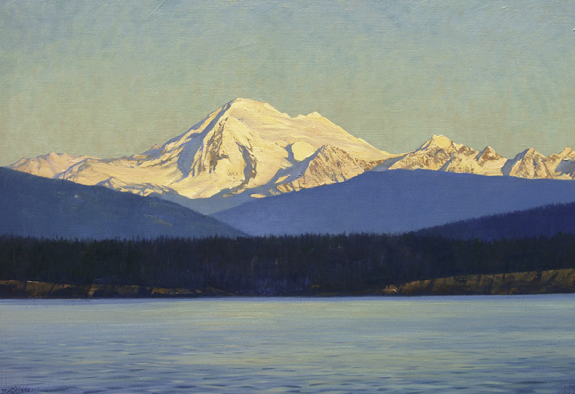 mount baker, landscape painting, oil painting, Pacific Northwest landscape