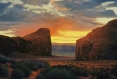 inner passage, landscape painting, oil painting, Southwestern landscape painting, Monument Valley Utah
