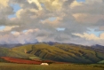 kahana sky, landscape painting, oil painting, Maui landscape, Hawaii landscape, Kahana Maui, Maui pineapple fields
